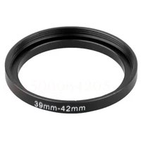 2pcs 39 42 mm black aluminum selling 39mm 42mm 39 to 42 step up ring lens filter adapter