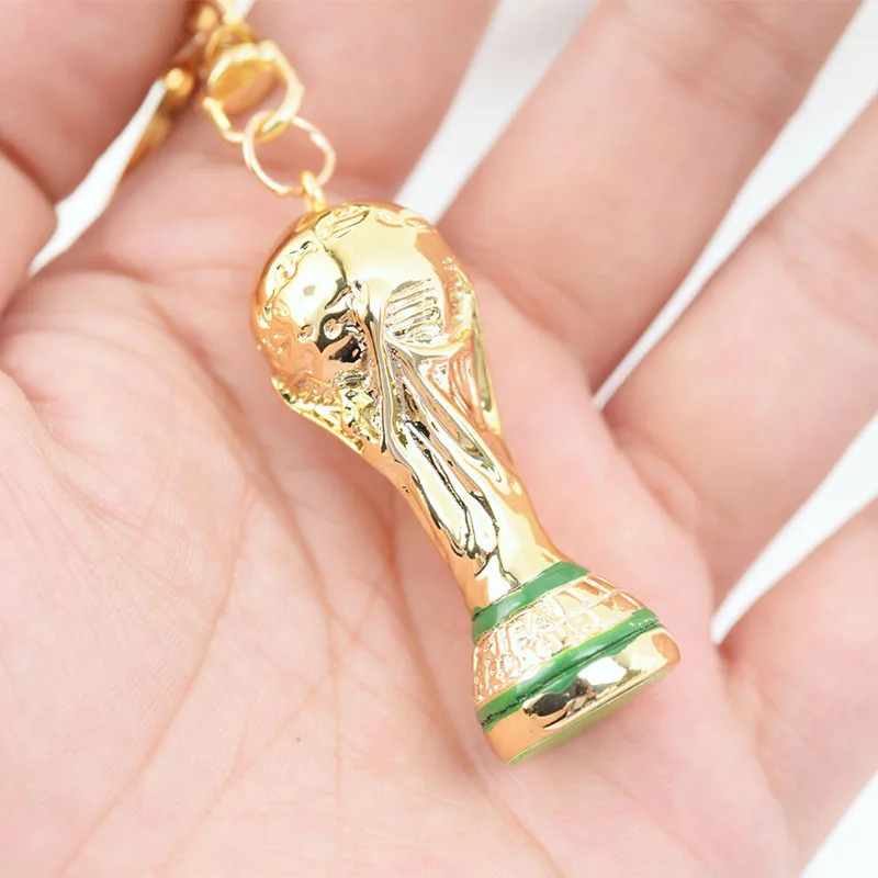 2018 творческая Кубок мира брелки Gold Key Holder металлический брелок для ключей Шарм