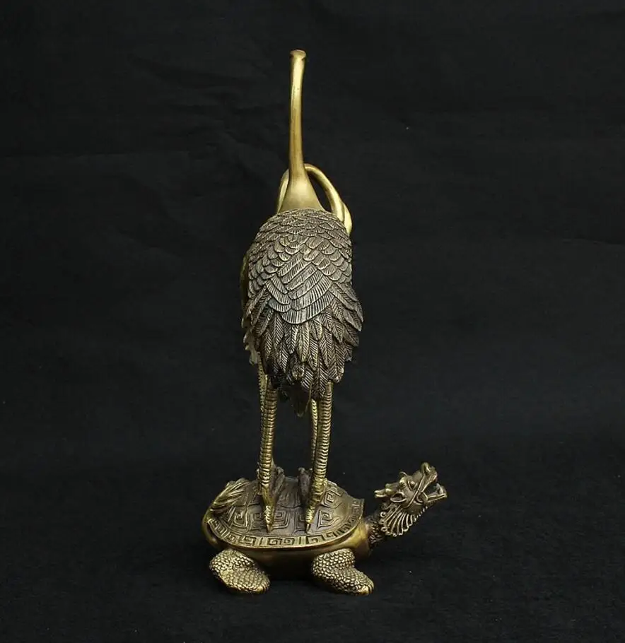 SCY 422 + Чистая медь двойной кран черепаха долголетие подарок орнаменты подарки ко