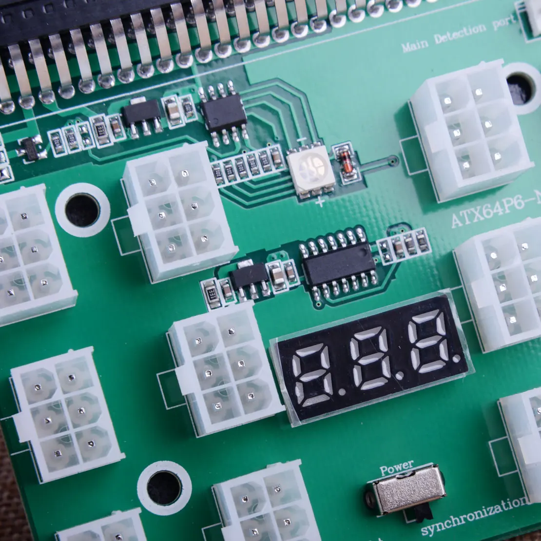 LETAOSK 1200 Вт/750 Вт 12x6 Pin блок питания Breakout Board модуль подходит для HP PSU GPU Mining Ethereum ZEC