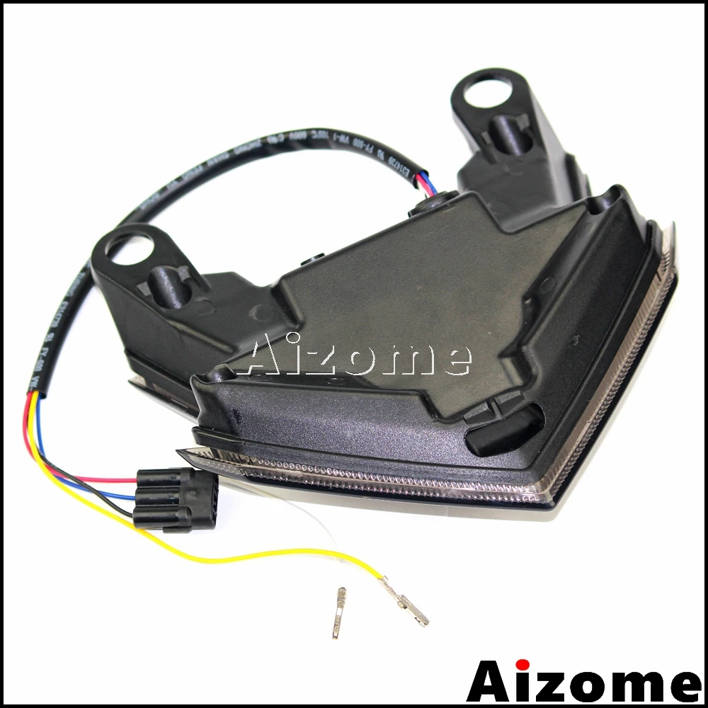 Дым мотоциклов светодиодные задние светильник хвост красный стоп заднего лампа