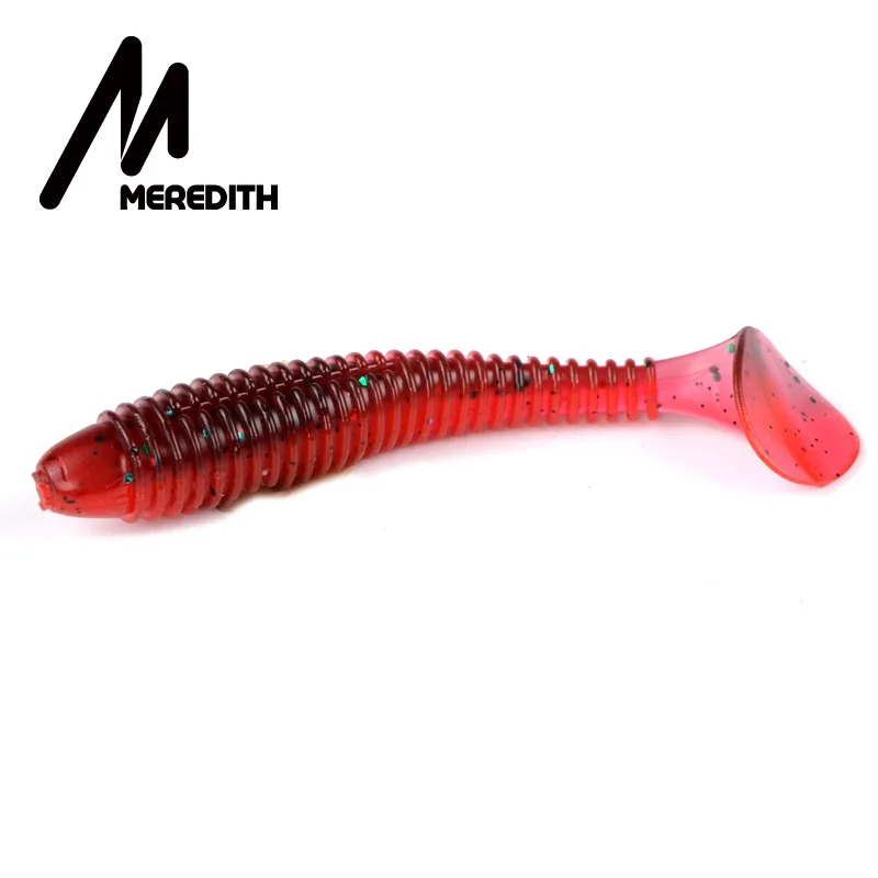 A 10pcs Мягкие приманки Meredith, 10 шт., 6,5 см, с длинным хвостом, для рыбалки, приманки для плаванья, Свинг, для любых рыболовных снастей - Цвет: A 10pcs