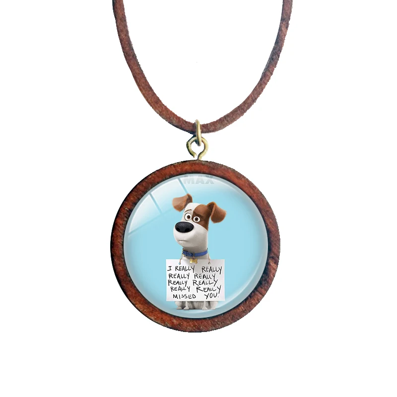 Новейший мультфильм аниме Тайная жизнь домашних животных дерево стекло ожерелье