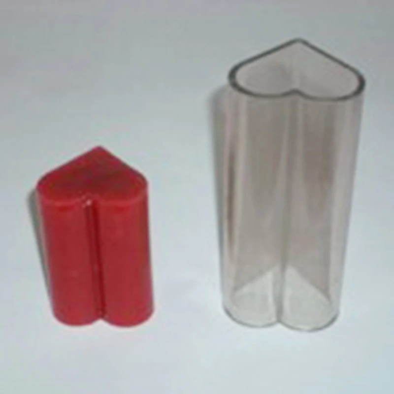 DIY форма сердца ясная пластиковая Свеча Форма Мыло Форма для изготовления свечей ремесло подарки украшения восковая форма для мыла свеч
