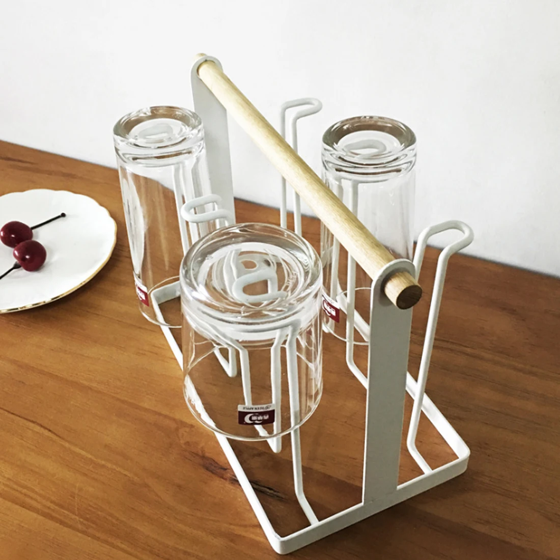 HIPSTEEN Металл утюга японский вверх вниз чашки сливная эстакада Стекло вешалка