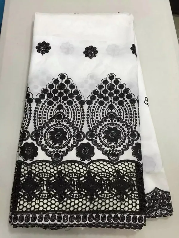 Горячие продажи белый и черный водорастворимым кружева африканских Джордж