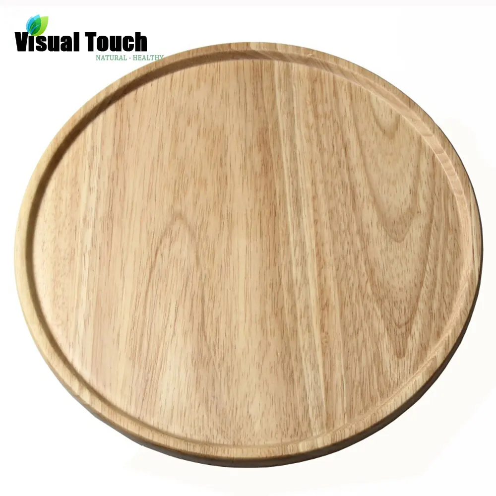 Визуальный сенсорный 30 см Большой поднос дубовая деревянная тарелка столовая