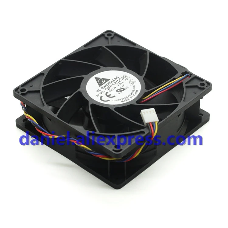 12 см Delta QFR1212GHE 2.7A Супер мощный вентилятор рассеивания тепла S7/S9 PWM регулирование