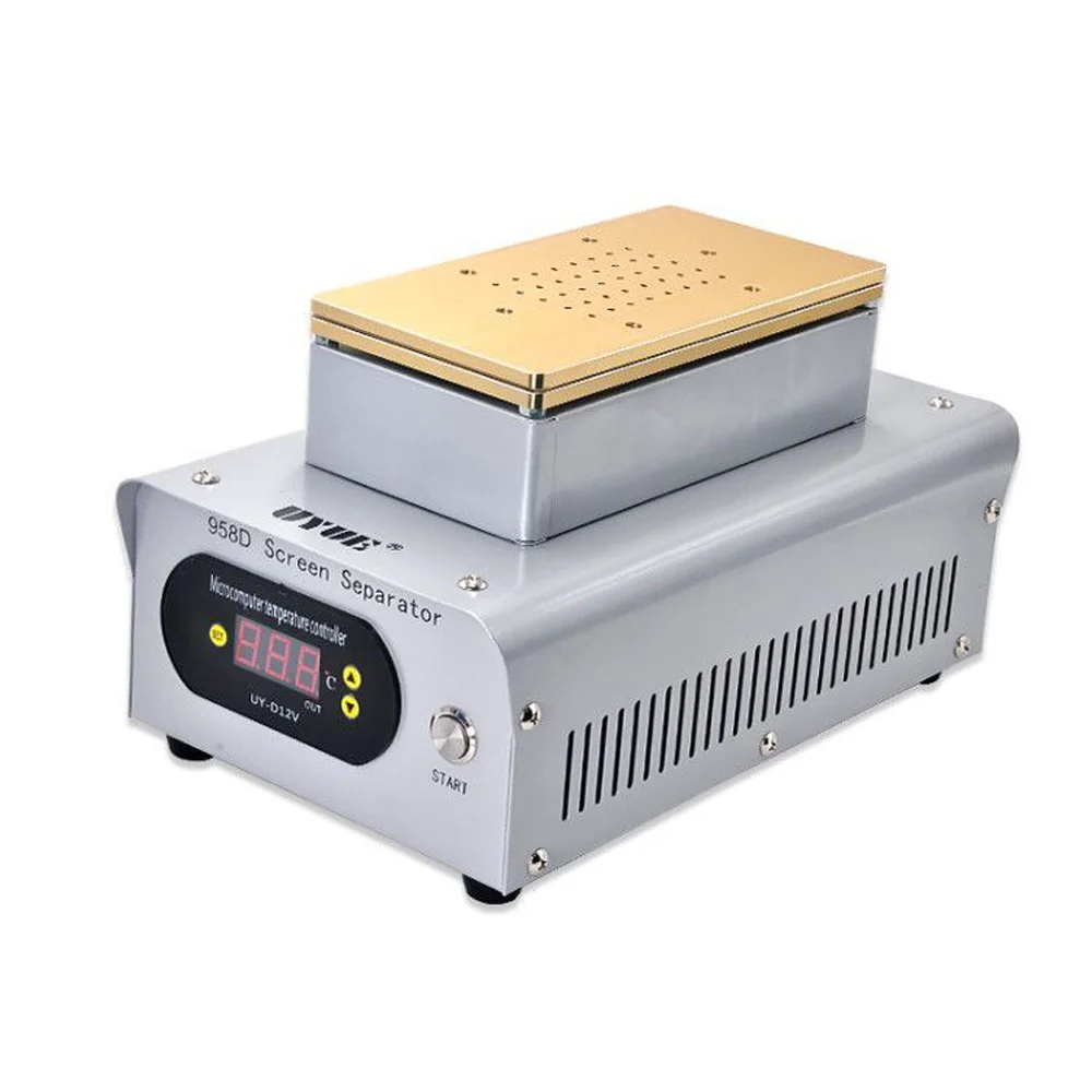 UYUE 958D встроенные два больших насоса 7 дюймовый вакуумный ЖК сепаратор для iPhone X
