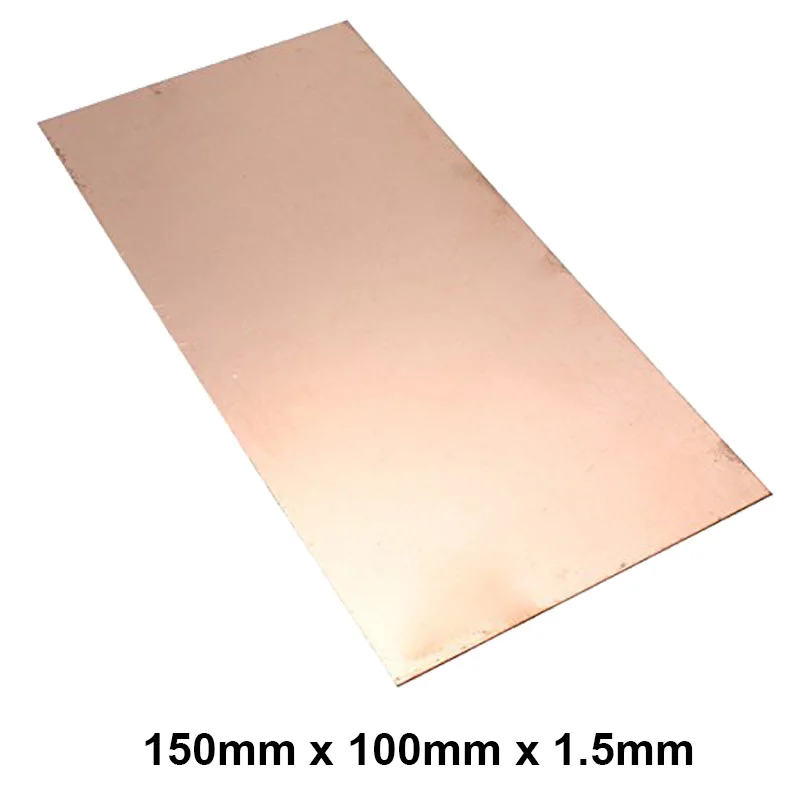 

Premium T2 99.9% 150x100x1.5mm Copper Shim sheet Heatsink thermal Pad for Laptop GPU CPU VGA Chip RAM and LED Copper Heat sink