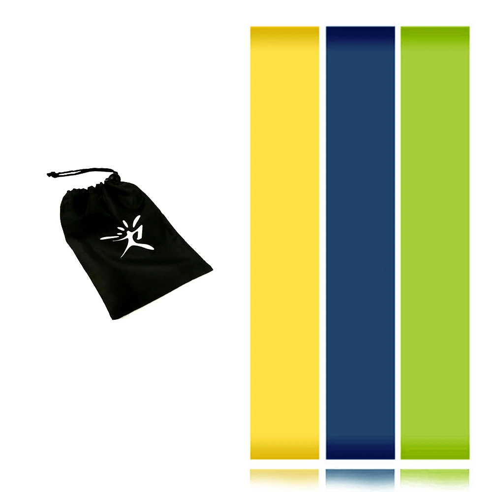 yellow blue green 4 шт. фитнес-резинки расширитель замкнутый ремень сопротивления эластичные полосы для фитнеса тренировка, упражнение оборудование для тренировки спортзала дропшиппинг - Цвет: yellow blue green