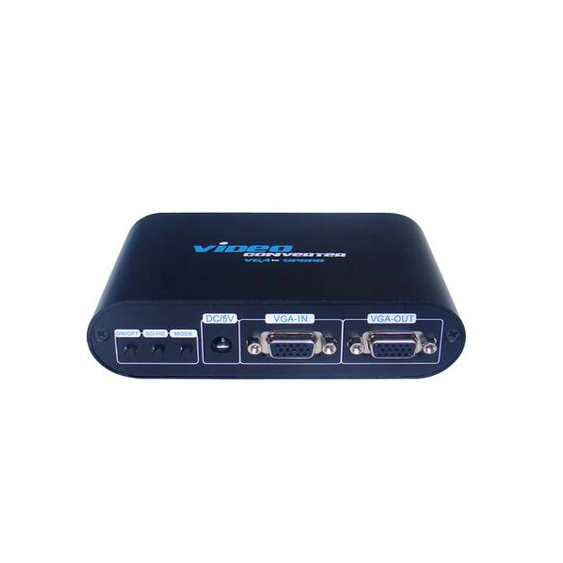 Портативных ПК VGA к компоненту 5RCA аудио-видео конвертер Splitter поддерживает и