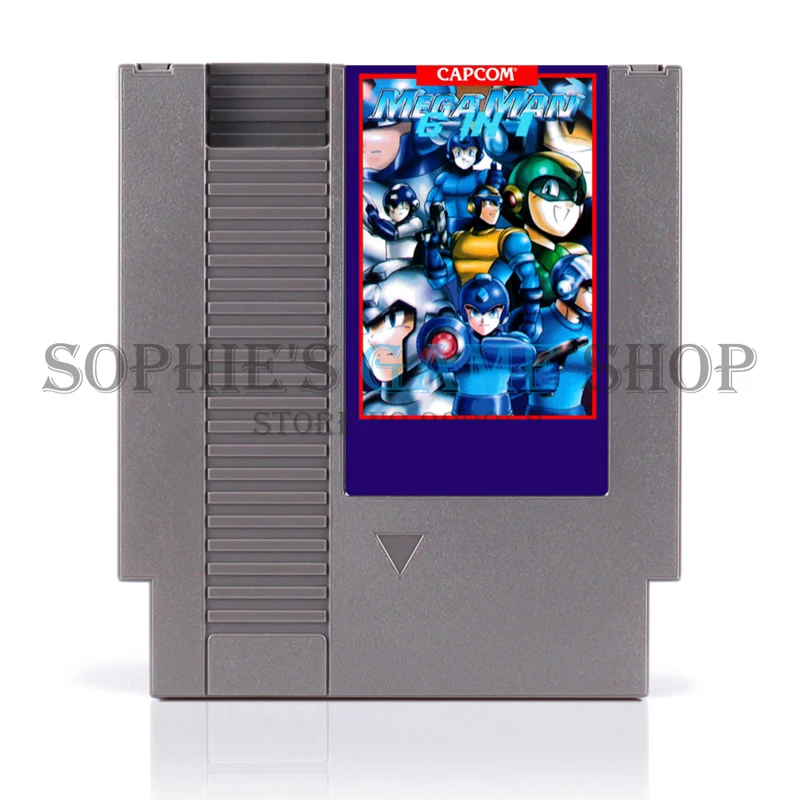 

6-в-1 игровая карта Mega man для 8-битной игровой приставки 72 Pin