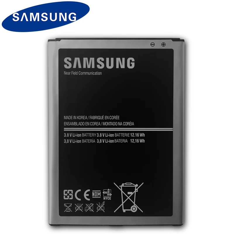 Samsung оригинальный аккумулятор для телефона B700BE Galaxy Mega 6 3 i9200 i527 i525 I9205 P729 T2556 L600 3200