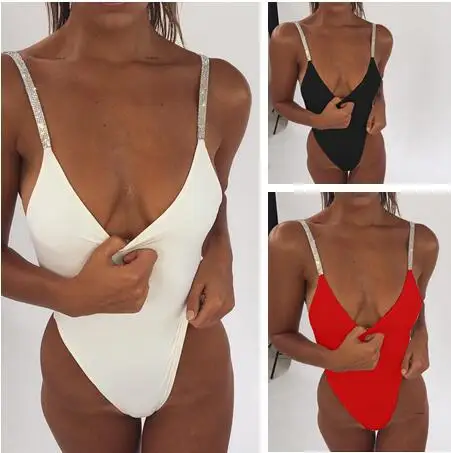 Сексуальный цельный купальник с вырезами для женщин монокини принтом боди