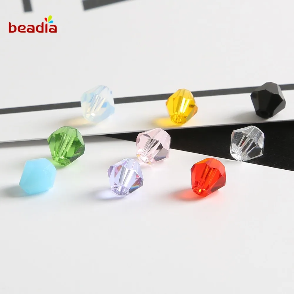 Бусины из чешского хрусталя с острым носком россыпью 4 мм для рукоделия