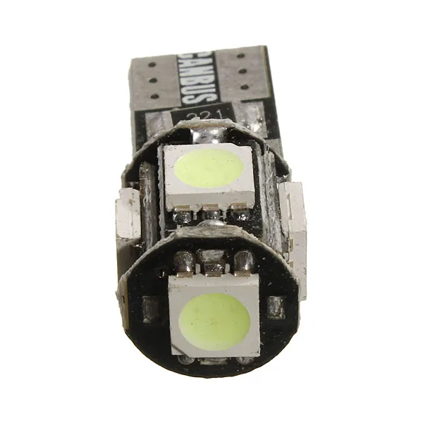 Лучшая цена 2x T10 501 194 168 W5W Canbus без ошибки 5050 светодиодный 5 SMD Синий Авто боковой