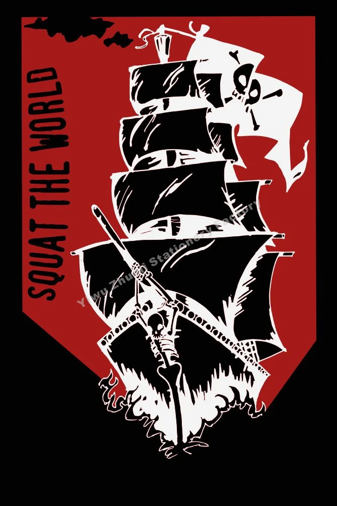 Флаг Anley Fly Breeze 3x5 футов Jolly Roger с нашивкой-яркий цвет и устойчивость к выцветанию от