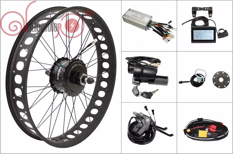 

RisunMotor Ebike 48V 500W Bafang Threaded Rear Motor Wheel Fat Tire Conversion Kits LCD3 Electric Bicycle 175mm/190mm