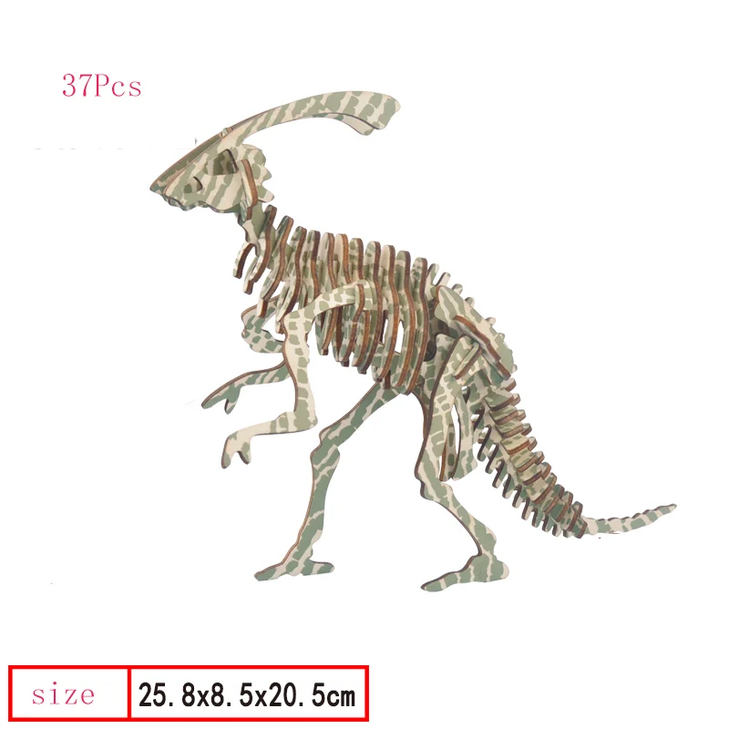 Пазлы DDWE деревянные для детей и взрослых 3D симуляция Мира Юрского периода