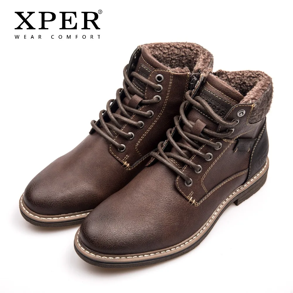 XPER/брендовые водонепроницаемые мотоциклетные ботинки Мужская зимняя обувь на