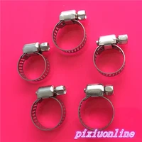 5pcs k118y 9 16mm stainless steel strength snap pipe tube hose hoops powerful clip high quality on sale