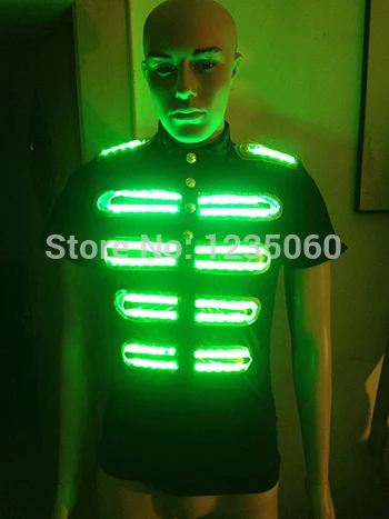 Модный разноцветный светодиодный костюм RGB для танцев выступлений светодиодная