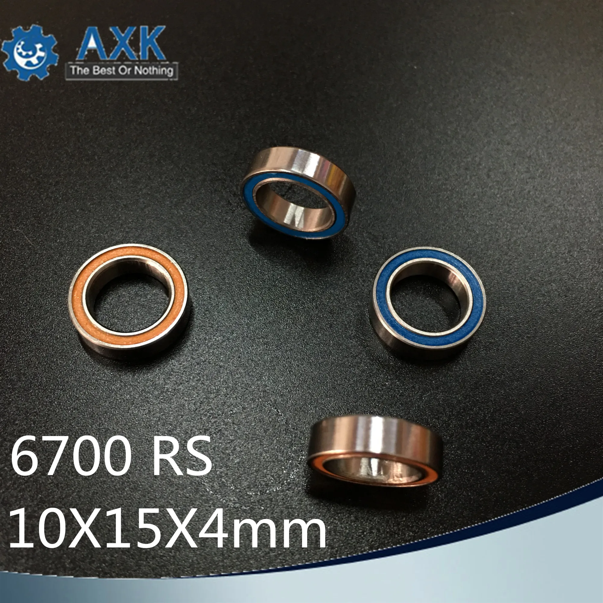 6700RS подшипник 10 шт. 10x15x4 мм ABEC-3 хобби электрический RC автомобиль грузовик 6700 RS 2RS шарикоподшипники 6700-2RS синий/оранжевый герметичный
