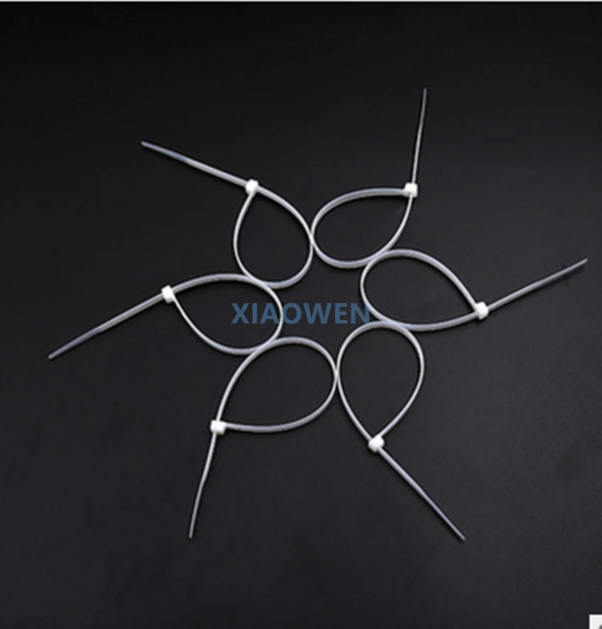 4*150 мм самоблокирующиеся Нейлоновые кабельные стяжки 100 ⑤ упак. пластиковые