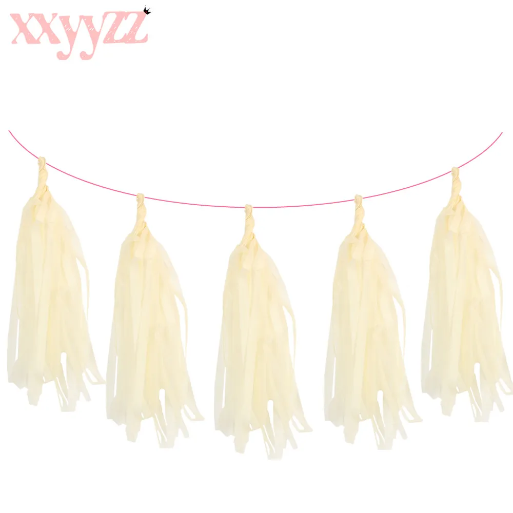 14-дюймовая гирлянда с кисточками из салфетки свадебное украшение сделай сам