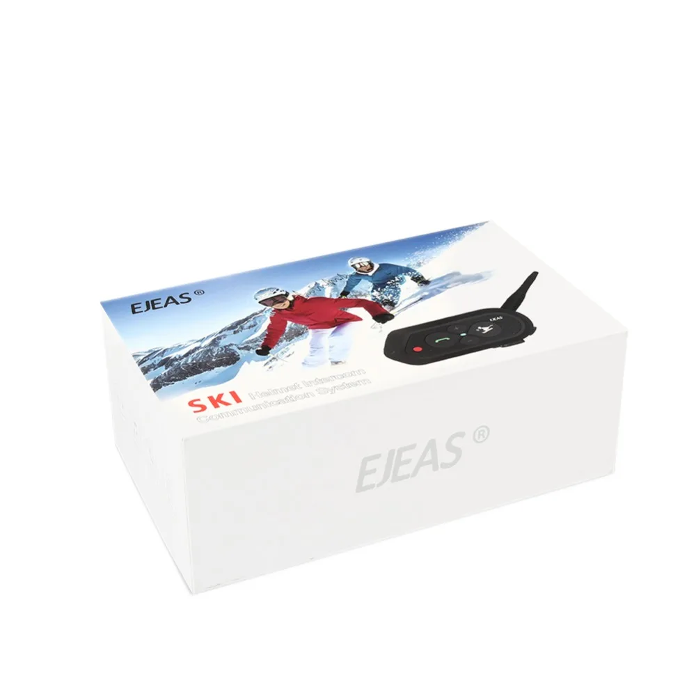 Ejeas SKI10 Bluetooth шлемы гарнитуры домофон Communicator 500 мАч катание лыжный 1200 м BT беспроводное переговорное устройство переговорные