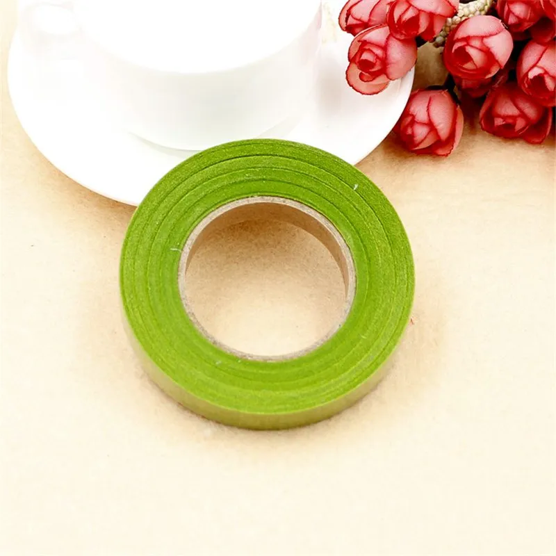 green 30 ярдов бумажных лент, используемых для флористов, аксессуары для флористов, цветы с грудной петлей, лента для рукоделия, бумажная лента, декоративная лента - Цвет: green