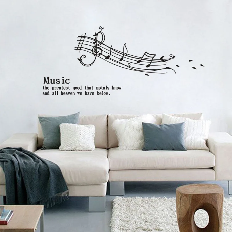 И музыка листа это самая большая хорошая Наклейка на стену с цитатами детская
