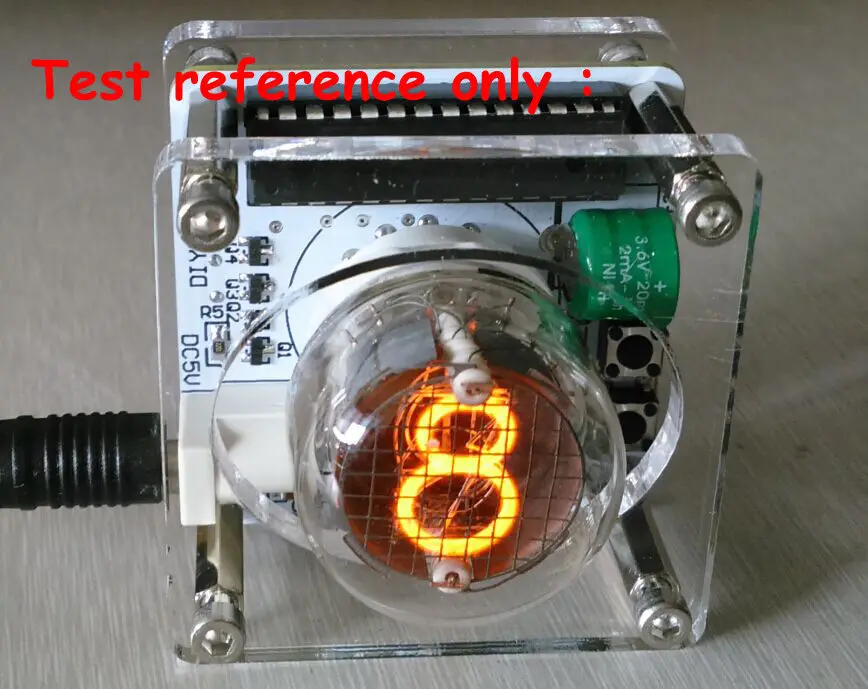 QS30-1 Nixie трубчатая трубка 0-9digit световой индикатор для цифровых цифровые часы