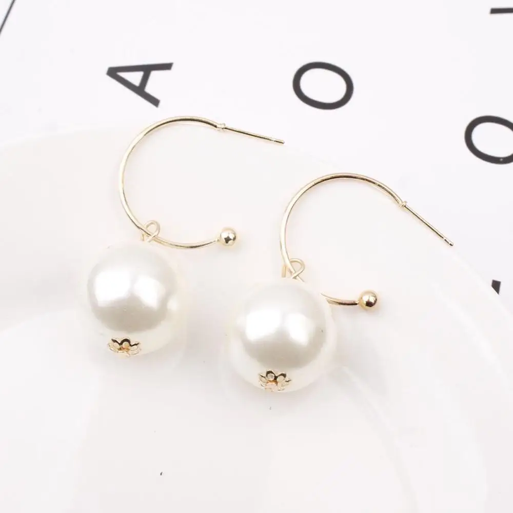 Personality creative earrings for OL girl women temperament fashion imitation pearl pendant jewelry accessories | Украшения и