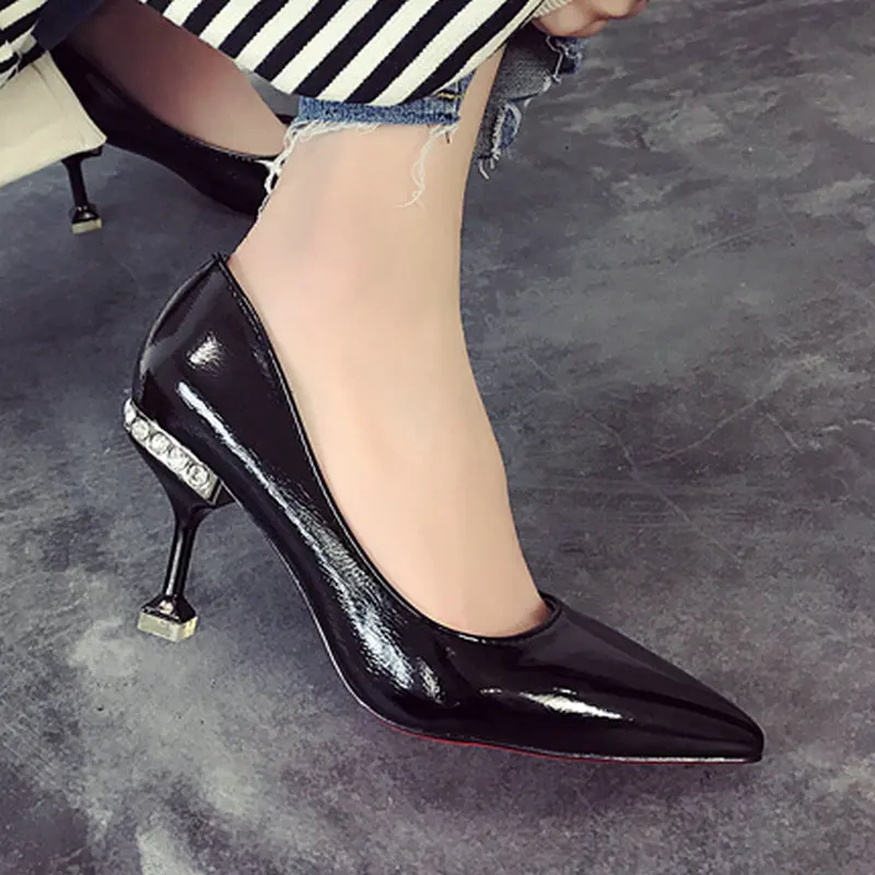 2020 г. Новые Элегантные Простые Женские туфли лодочки летняя модная удобная обувь