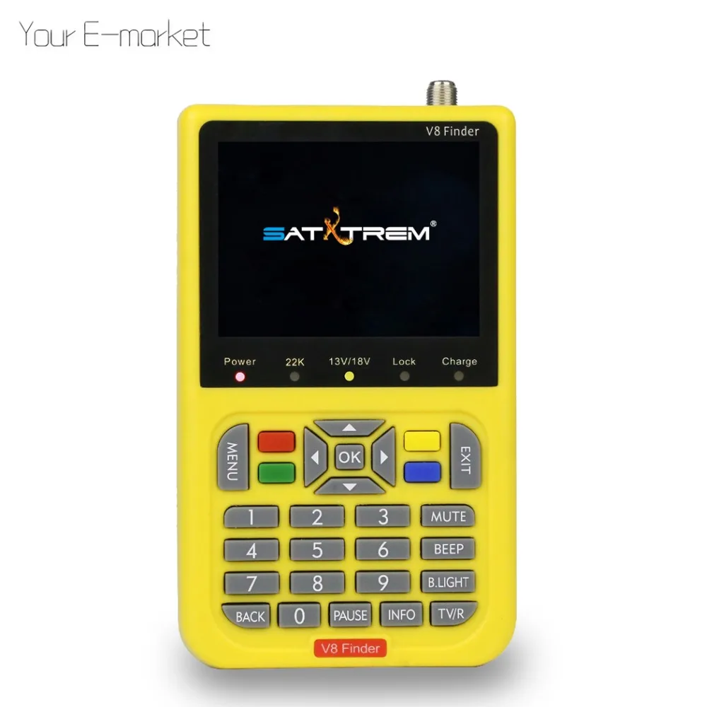 Satxtrem DVB-S2 V8 Finder HD цифровой спутниковый Finder метр с 3,5 дюймовым ЖК-дисплеем MPEG-4 Satfinder