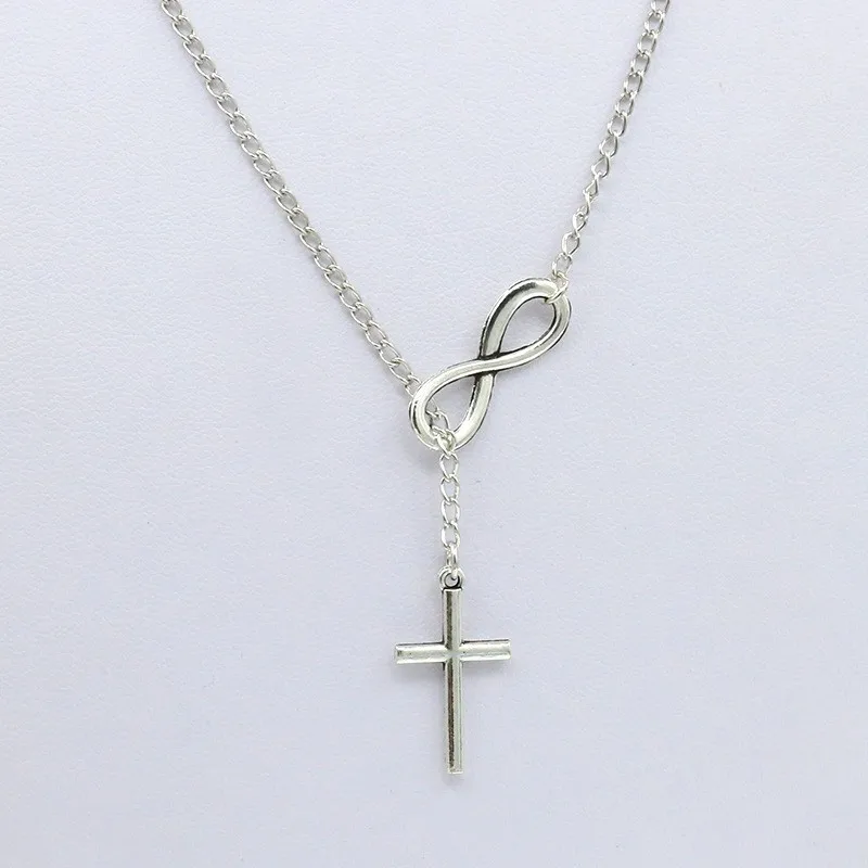 2019 Новое поступление Горячая Мода Collares колье крест 8 слов подвески макси