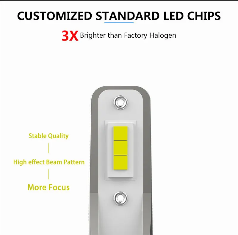 TINSIN 2 шт. S7 автомобильные передние фары LED H11 светодиодный светильник 40W 4800LM 9005 hb3 светодиодный 9006 9012 6000k светодиодный фары для автомобиля