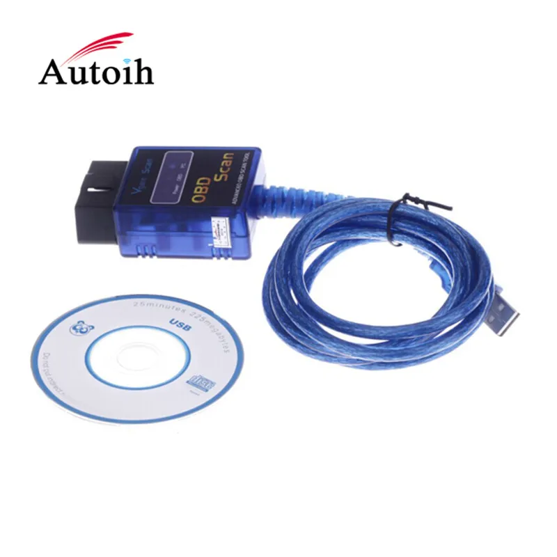 Горячая продажа ELM327 V1.5 ODB2 OBD 2 II USB Авто сканер инструмент диагностические