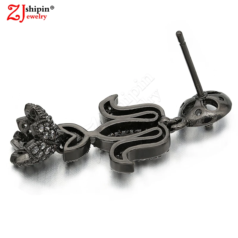 Серьги ZJSHIPIN из латуни с микро-инкрустированными фианитами аксессуары для