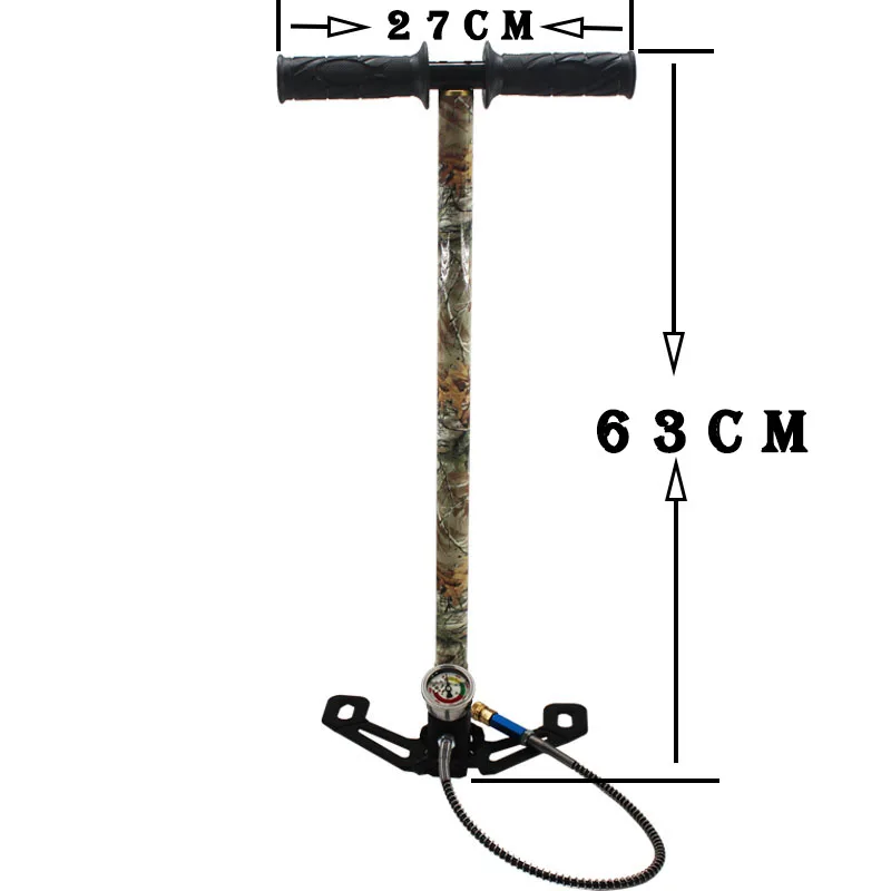 3 Stage High Pressure Inflator Stainless Steel Manually Air Compressor Pump 300bar 30mpa For PCP Airgun Car Motorcycle Bicycle |