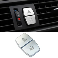 car styling abs chrome interior warning light switch button covers trim stickers for bmw 5 6 7 series f10 gt f07