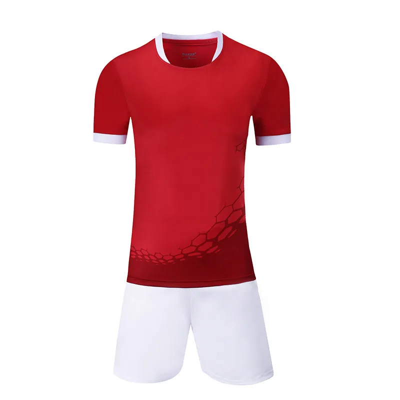 S40 Red Для мужчин Futeboll майки комплект Молодежная детская команда тренировочный костюм для футбола костюм Maillot De Foot Футбол Форма - Цвет: S40 Red