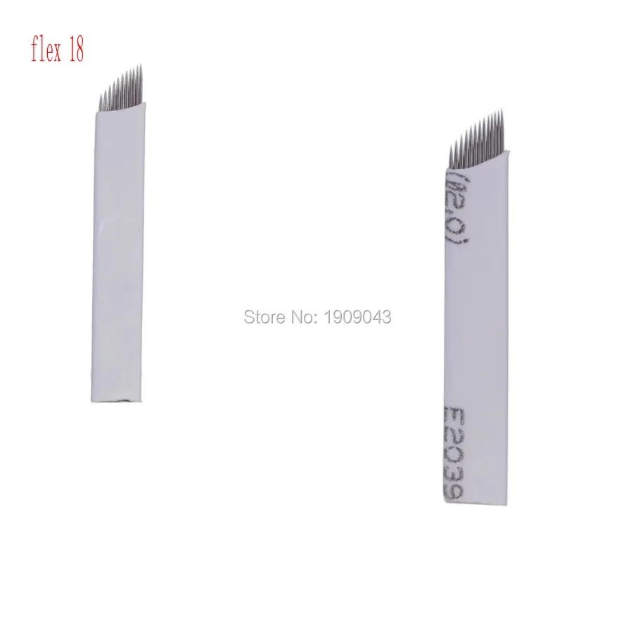 Иглы для перманентного макияжа микроблейдинга бровей ручные конические лезвия 18