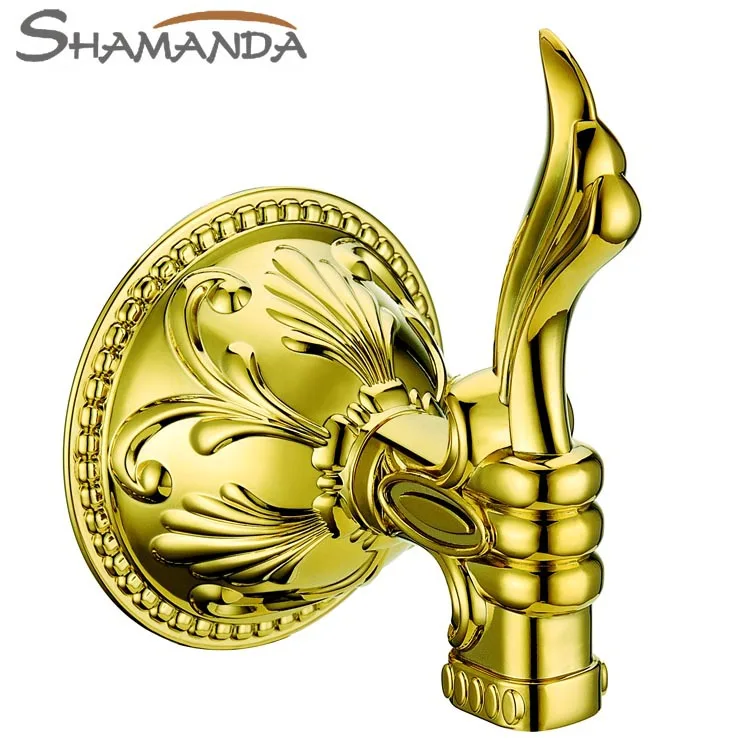 Бесплатная доставка роскошный халат крючок для одежды золотое покрытие