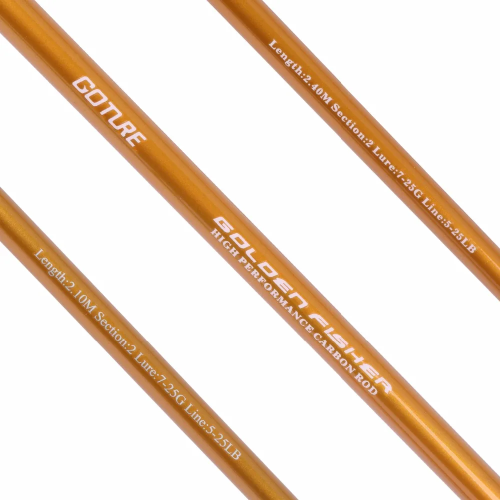Карбоновые спиннинговые рыболовные удочки Goture 2 1 м 4 секции средней быстрой