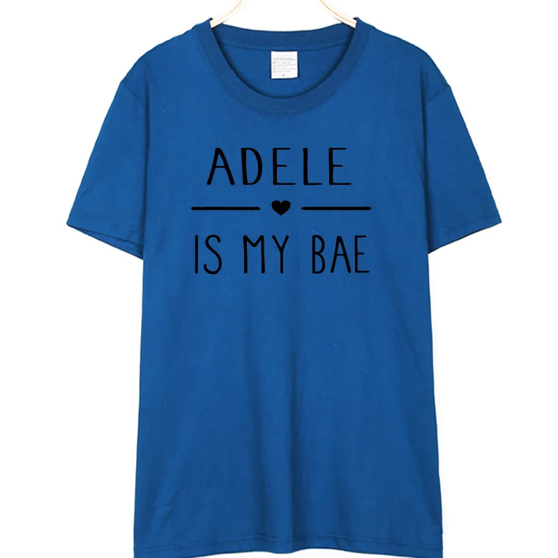 Женская летняя футболка большого размера с принтом ADELE IS MY BAE|Мужские футболки| |