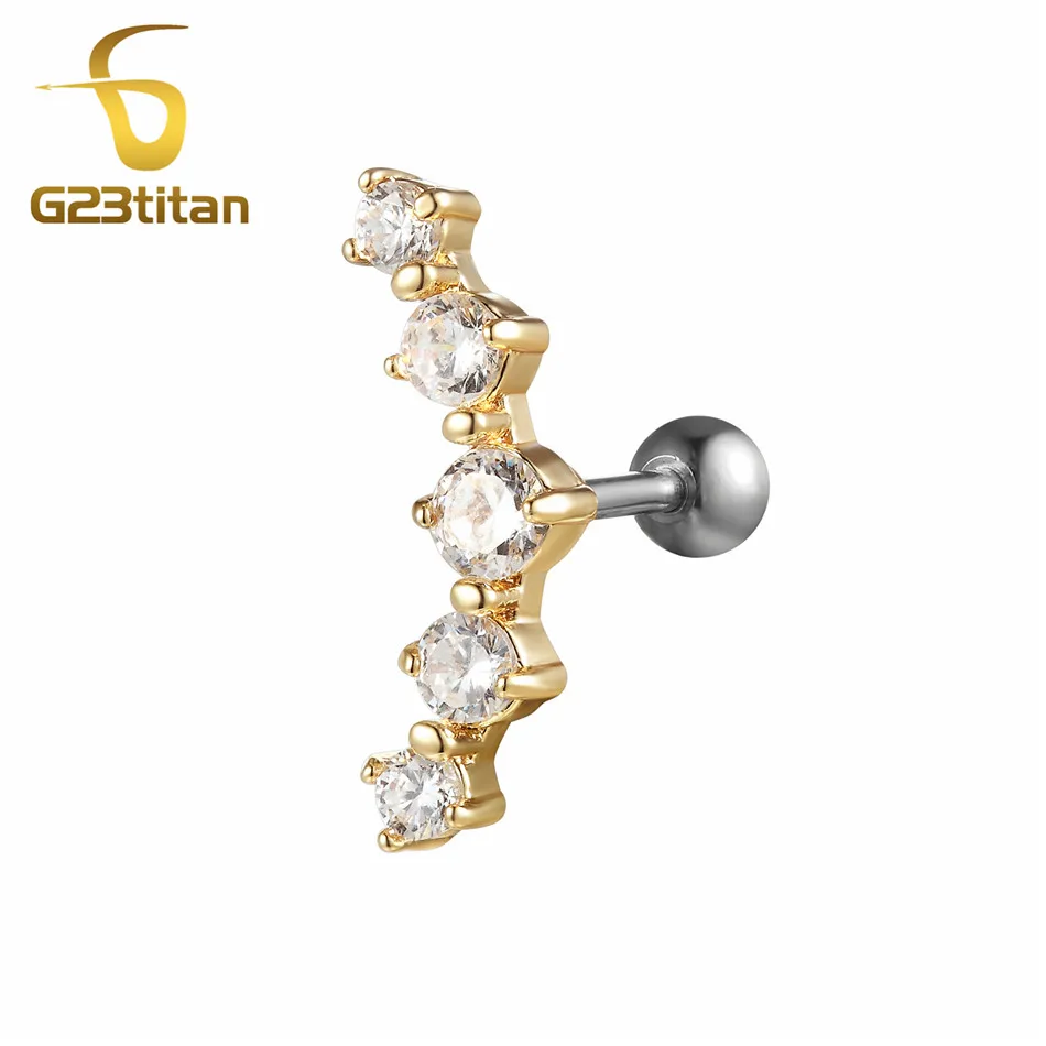 Ear Tragus Женские Мужские ухо траг Cartliage пирсинг для уха пирсинг Orelha Cartilagem Конч пирсинг Helix Rook Snug серьги ювелирные изделия для тела - Окраска металла: Ear Tragus