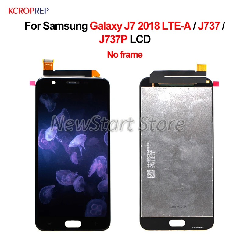 Без рамки для Samsung Galaxy J7 2018 LTE A ЖК дисплей кодирующий преобразователь сенсорного